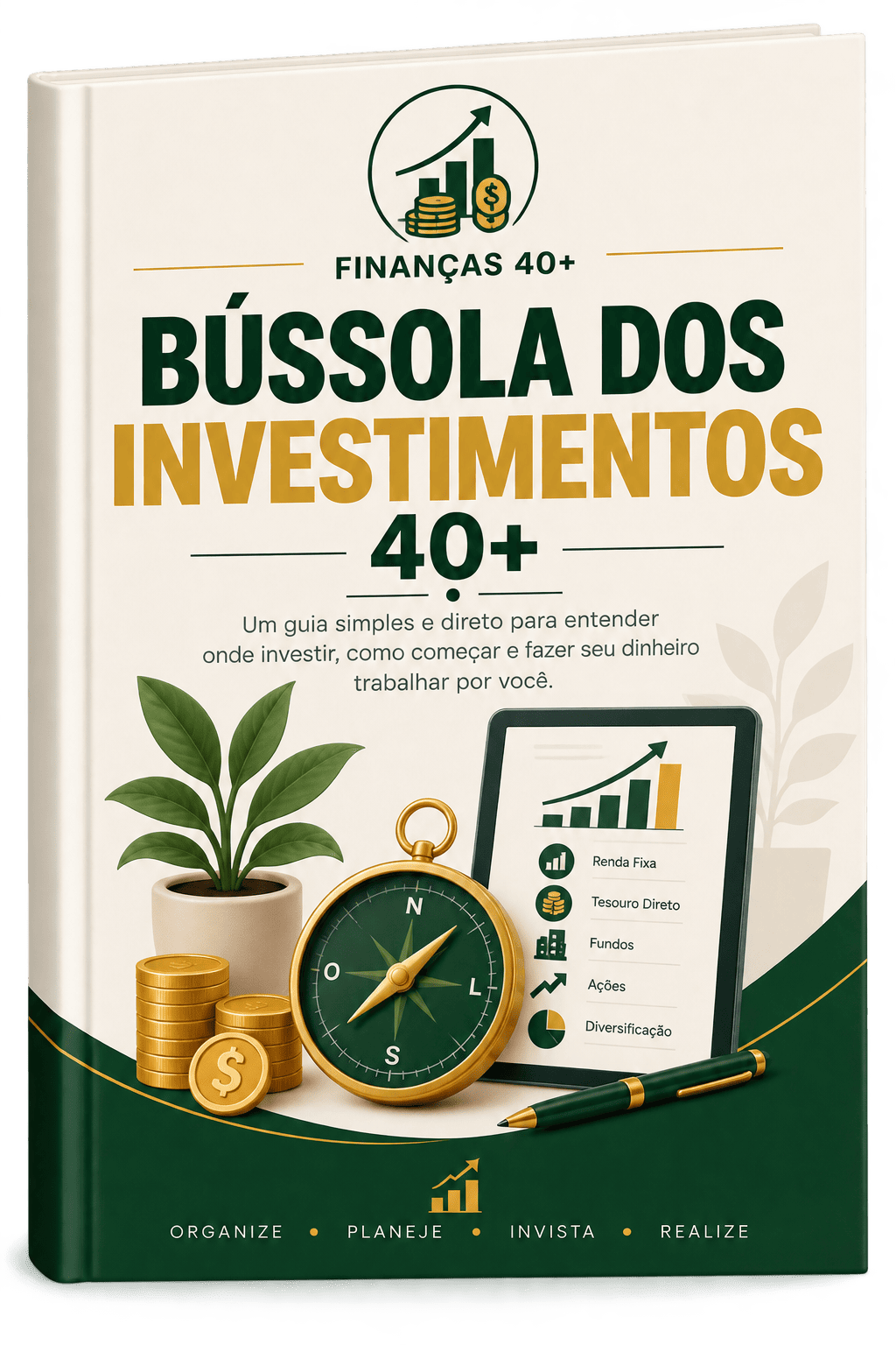 Capa do bônus Bússola dos Investimentos 40+